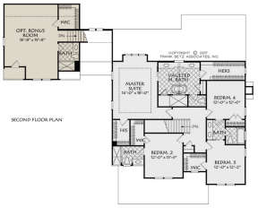 Second Floor for House Plan #8594-00010