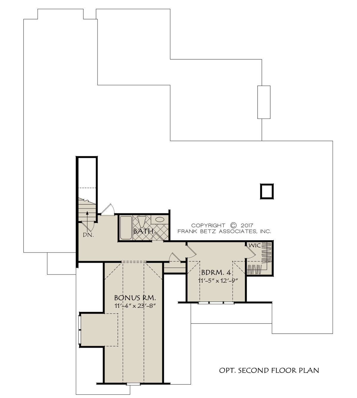 Optional Second Floor for House Plan #8594-00013