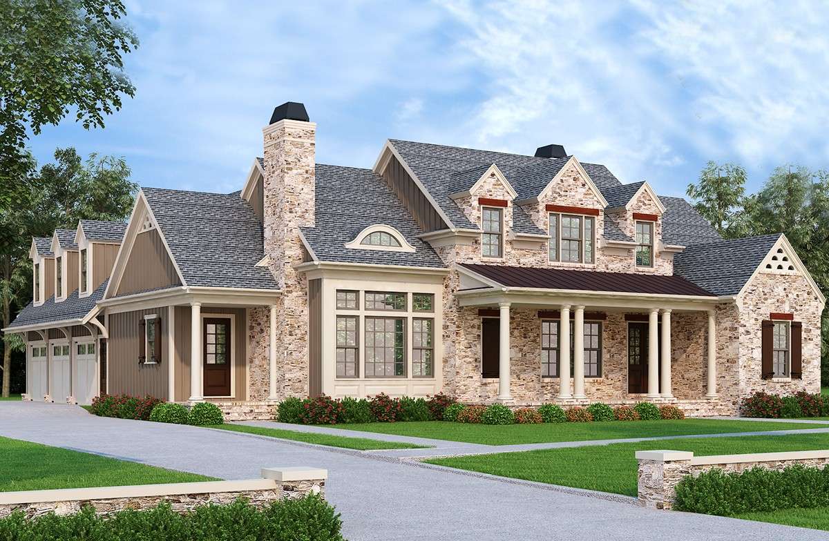 French Country House Plan #8594-00014 Elevation Photo