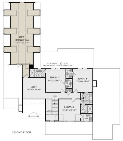 Second Floor for House Plan #8594-00014