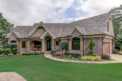 French Country House Plan #699-00128 Elevation Photo