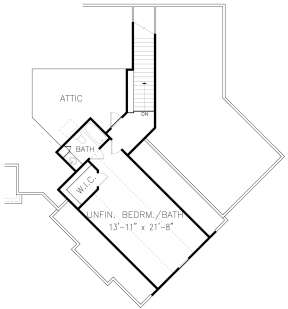 Optional Second Floor for House Plan #699-00128