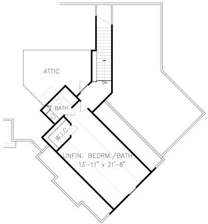 Optional Second Floor for House Plan #699-00128