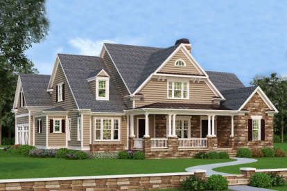 Farmhouse House Plan #8594-00016 Elevation Photo