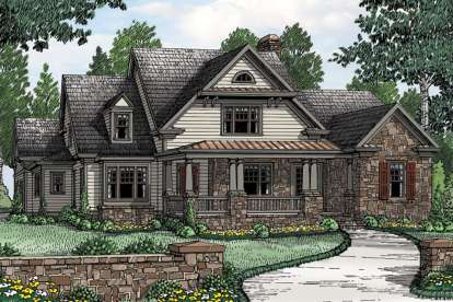 Farmhouse House Plan #8594-00016 Elevation Photo