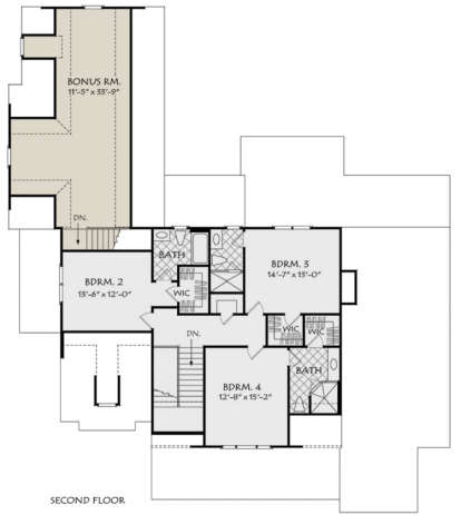 Second Floor for House Plan #8594-00016