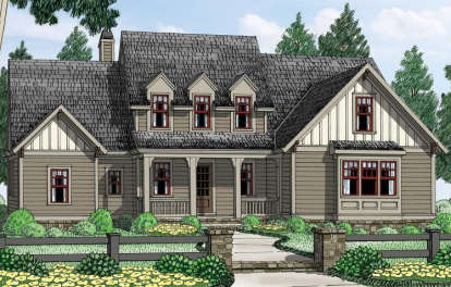 Farmhouse House Plan #8594-00018 Elevation Photo