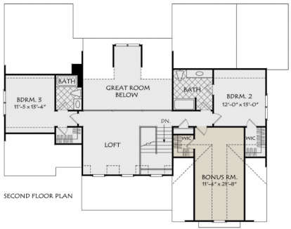 Second Floor for House Plan #8594-00018