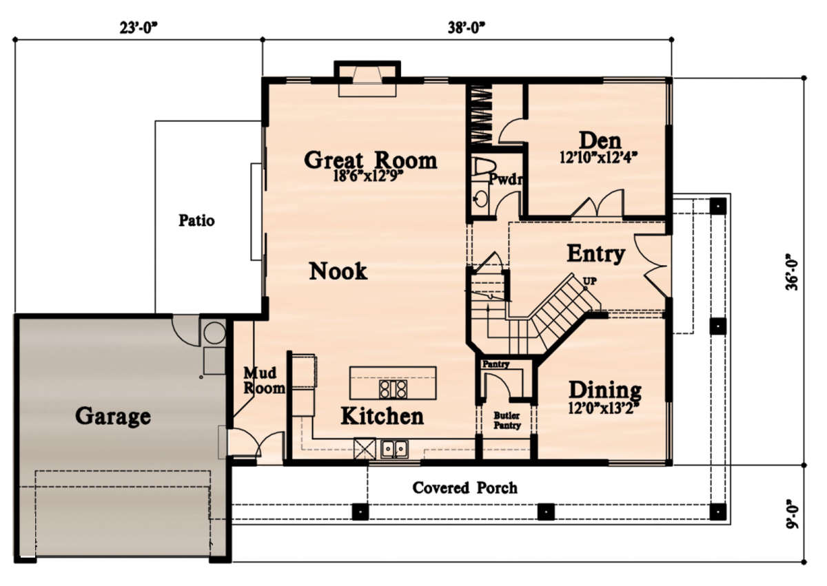 Main Floor for House Plan #4771-00001