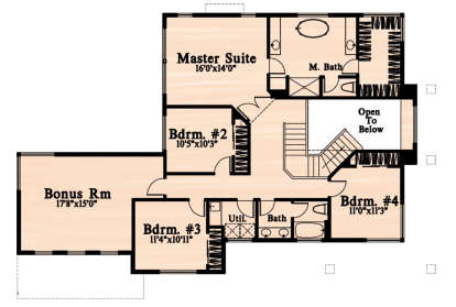 Second Floor for House Plan #4771-00001