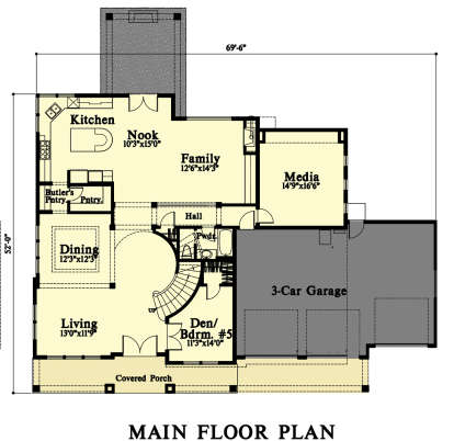 Main Floor for House Plan #4771-00003