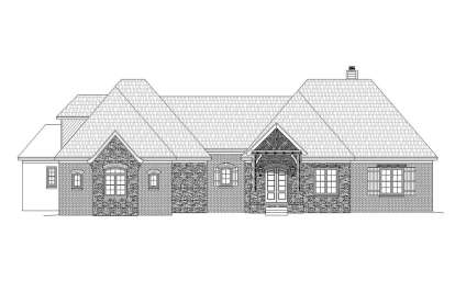French Country House Plan #940-00141 Elevation Photo