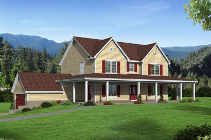 Farmhouse House Plan #940-00142 Elevation Photo