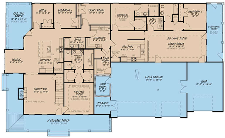 House Plan House Plan #20664 Drawing 1