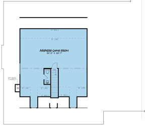 Optional Bonus Room for House Plan #8318-00106