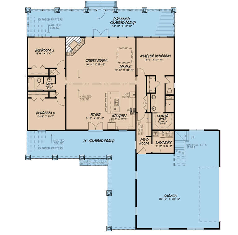 House Plan House Plan #20666 Drawing 1