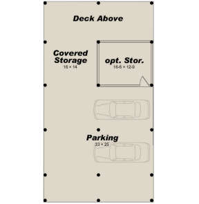 Drive Under Parking for House Plan #940-00143