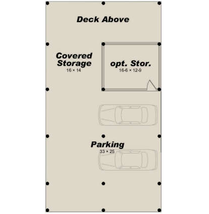 Drive Under Parking for House Plan #940-00143