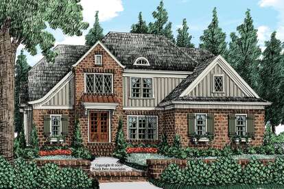 European House Plan #8594-00021 Elevation Photo