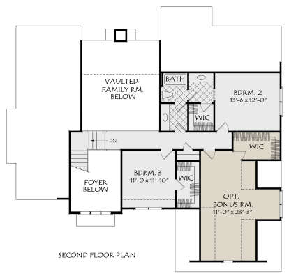 Second Floor for House Plan #8594-00021