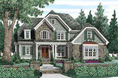 European House Plan #8594-00023 Elevation Photo