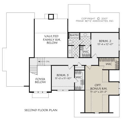 Second Floor for House Plan #8594-00023