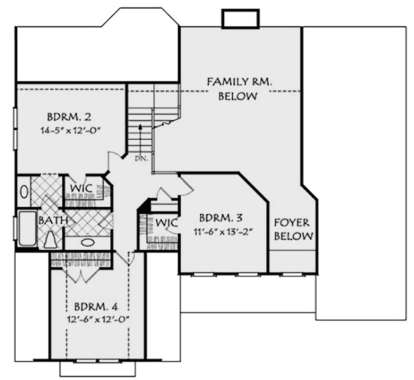Second Floor for House Plan #8594-00024
