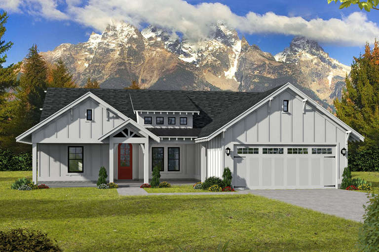 House Plan House Plan #20672 Front Elevation 
