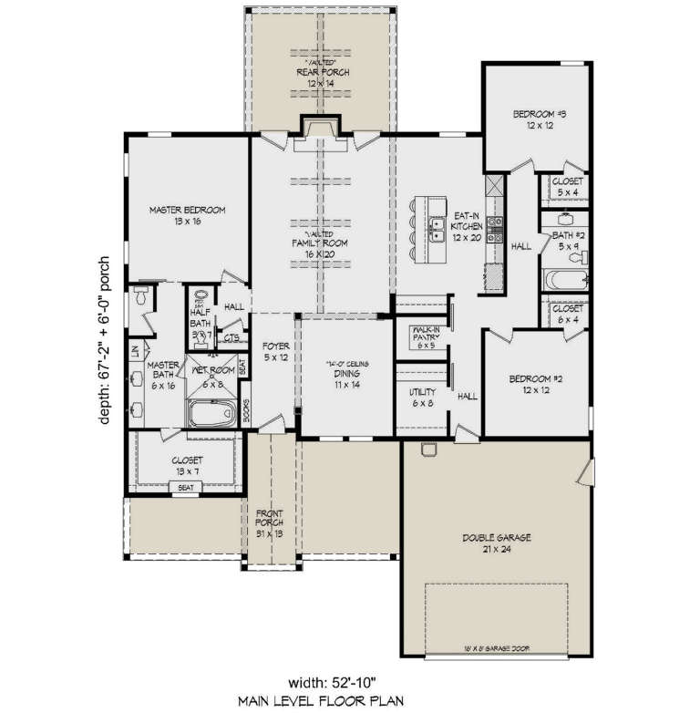 House Plan House Plan #20672 Drawing 1