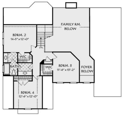 Second Floor for House Plan #8594-00025