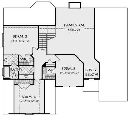 Second Floor for House Plan #8594-00026