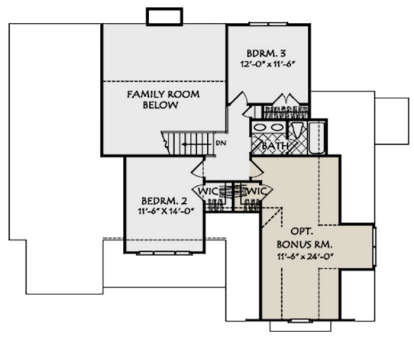 Second Floor for House Plan #8594-00030
