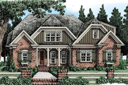 European House Plan #8594-00031 Elevation Photo