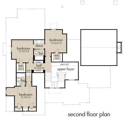 Second Floor for House Plan #9401-00099