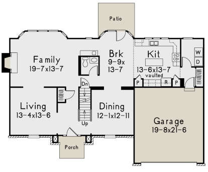 Main Floor for House Plan #5633-00328