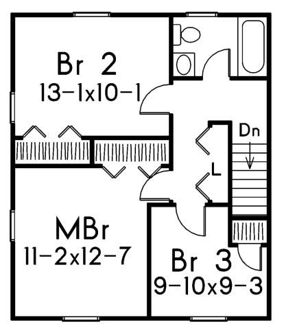 Second Floor for House Plan #5633-00330