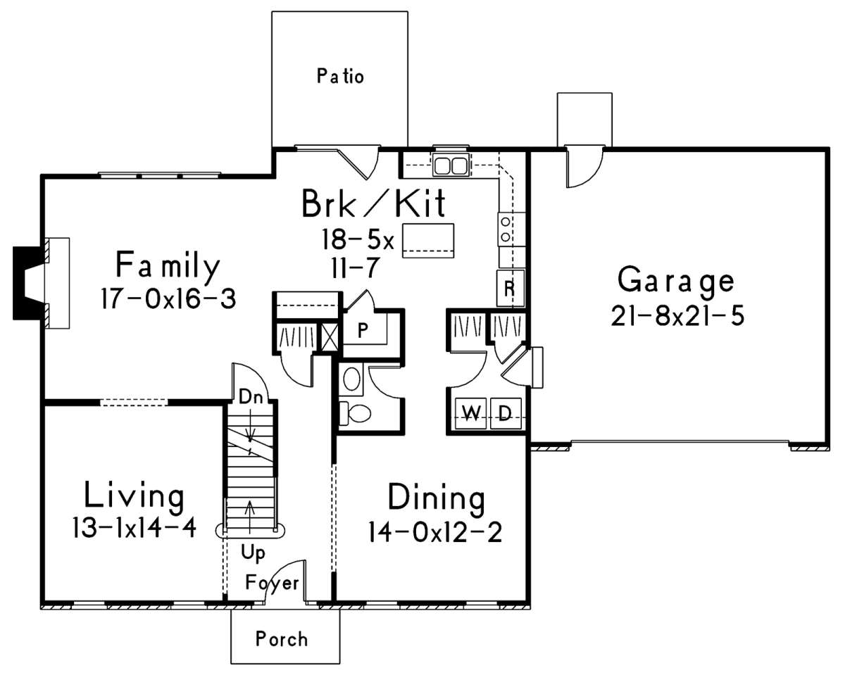 Main Floor for House Plan #5633-00334