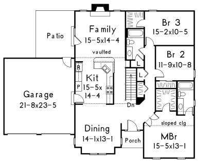 Main Floor for House Plan #5633-00338