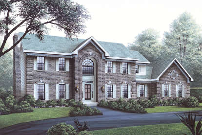 Traditional House Plan #5633-00340 Elevation Photo