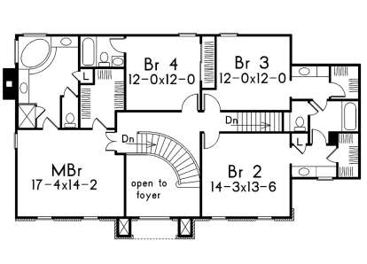 Second Floor for House Plan #5633-00340
