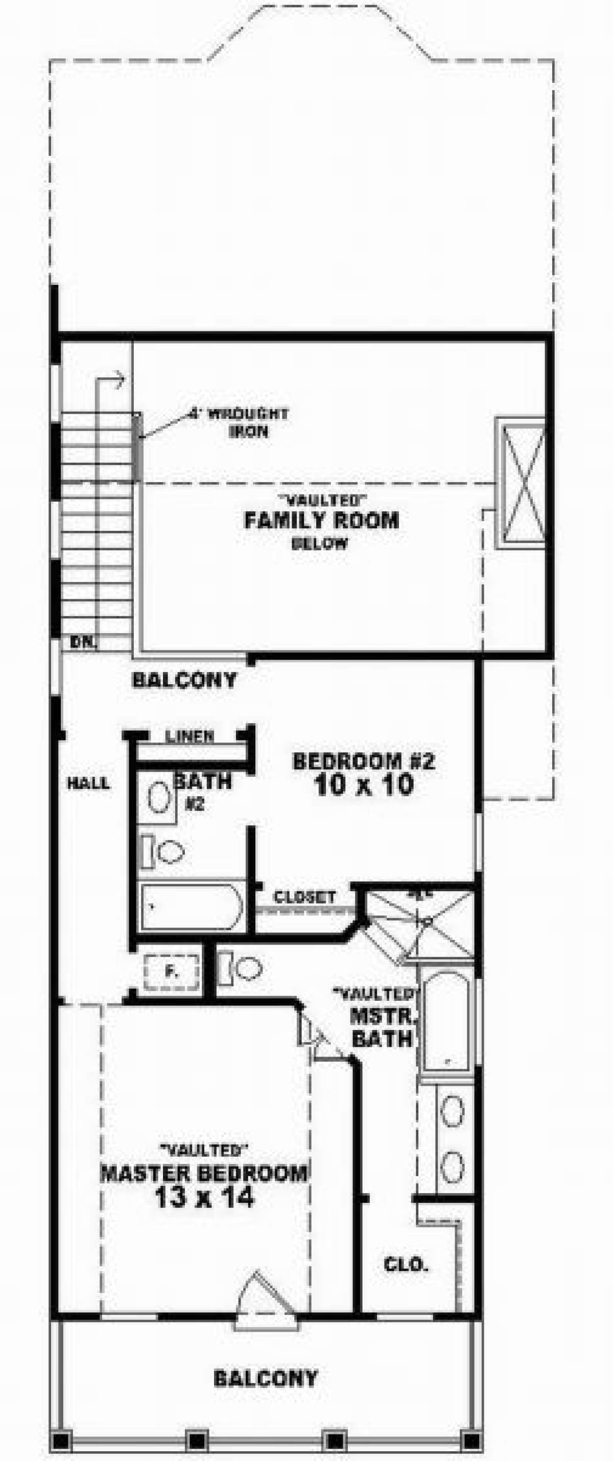 Second Floor for House Plan #053-00030