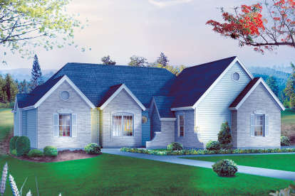 European House Plan #5633-00344 Elevation Photo