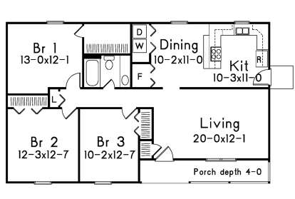Main Floor for House Plan #5633-00345