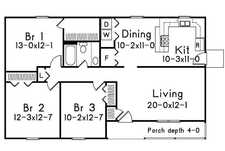 House Plan House Plan #20701 Drawing 1