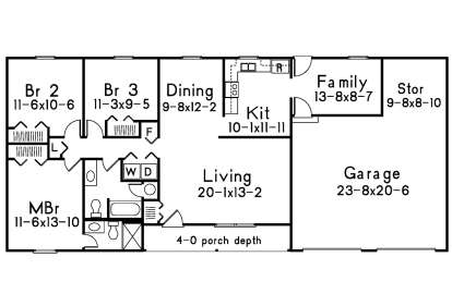 Main Floor for House Plan #5633-00346