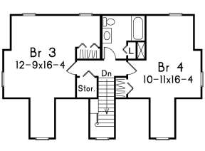 Second Floor for House Plan #5633-00350