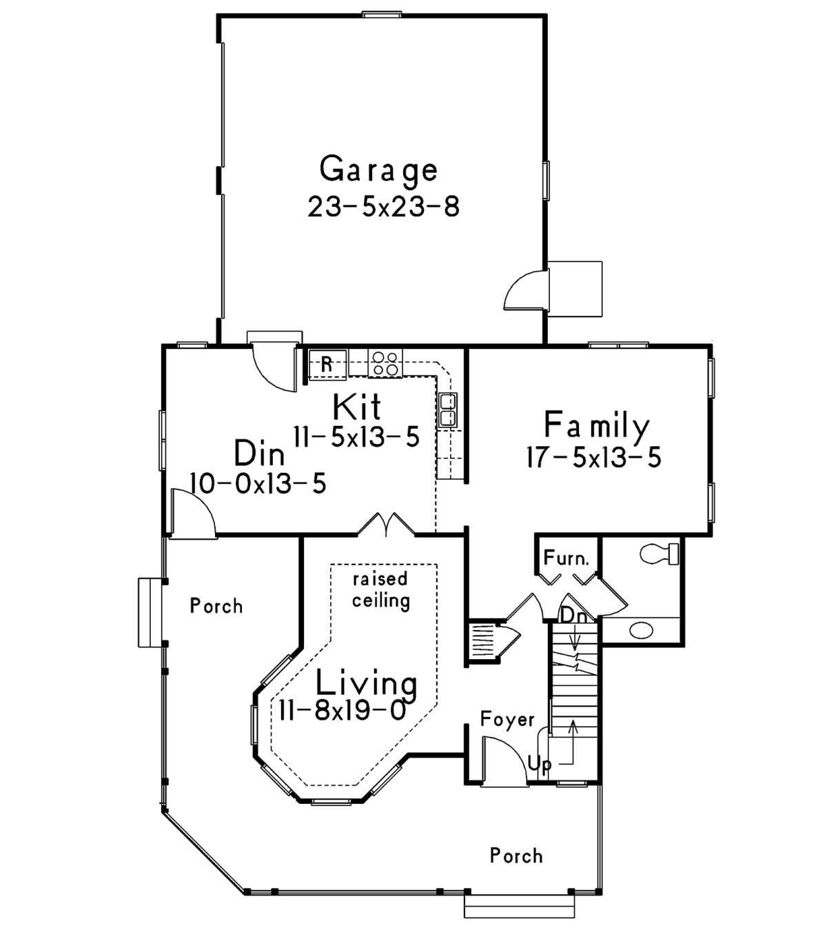 Main Floor for House Plan #5633-00351