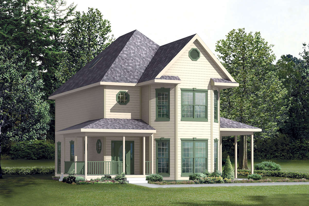 Traditional House Plan #5633-00352 Elevation Photo