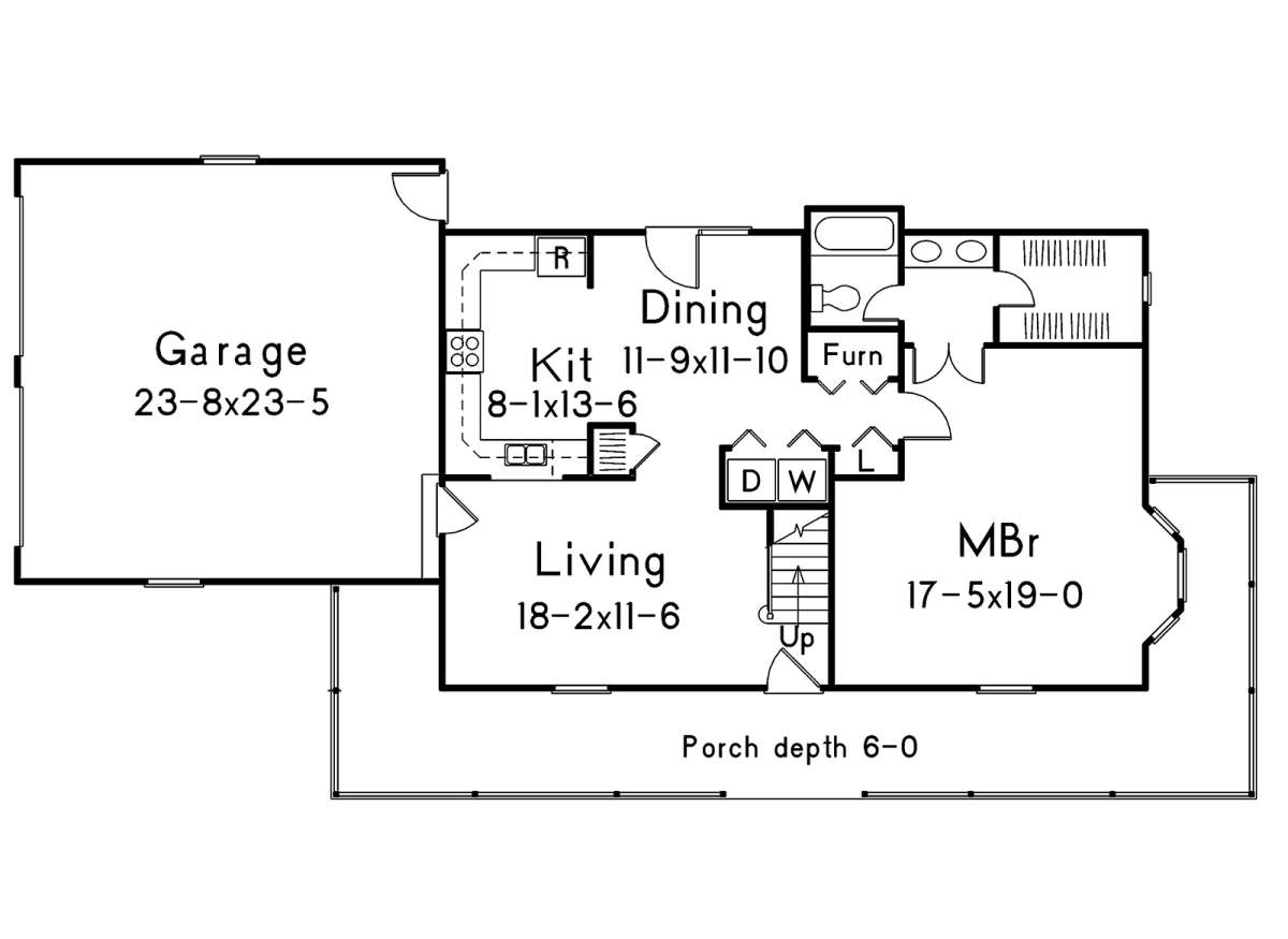 Main Floor for House Plan #5633-00353