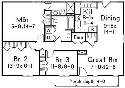 Main Floor for House Plan #5633-00358